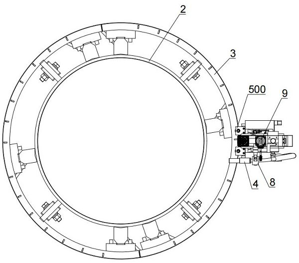 Automatic welding method for vertical butt joint of steel pipe columns