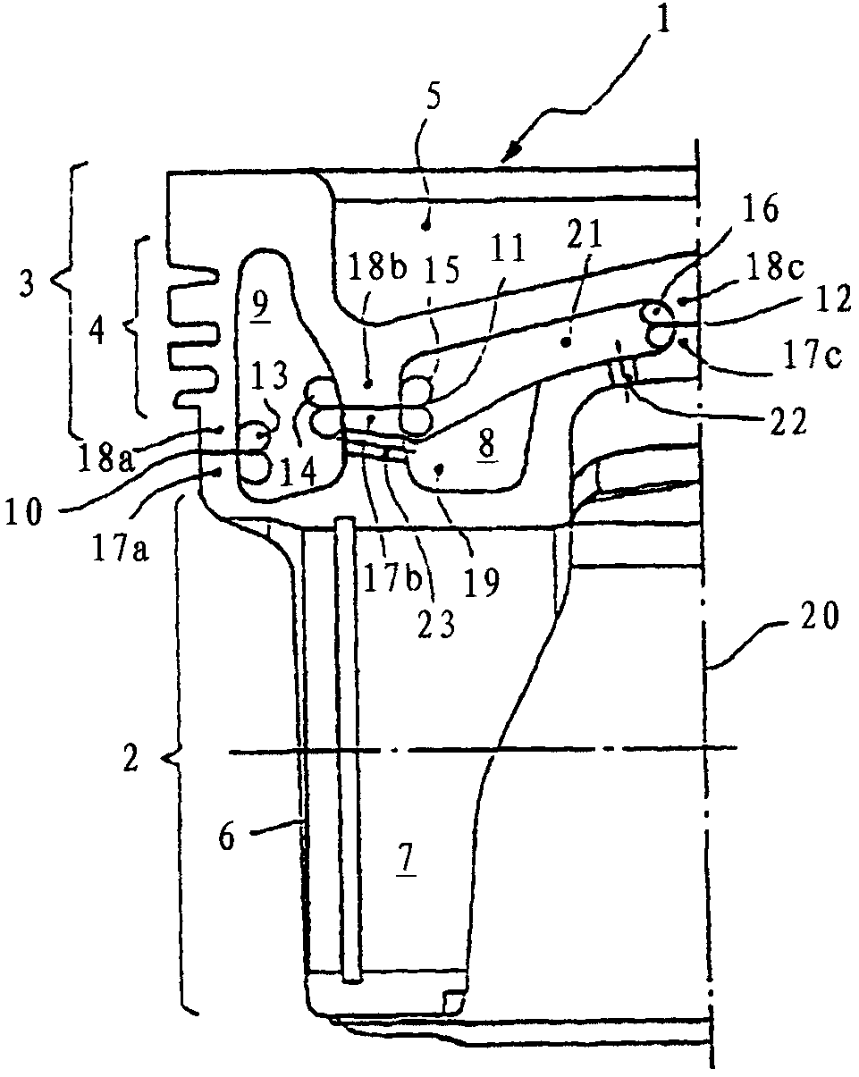 Cooling channel piston of an internal combustion engine and method for manufacturing the same