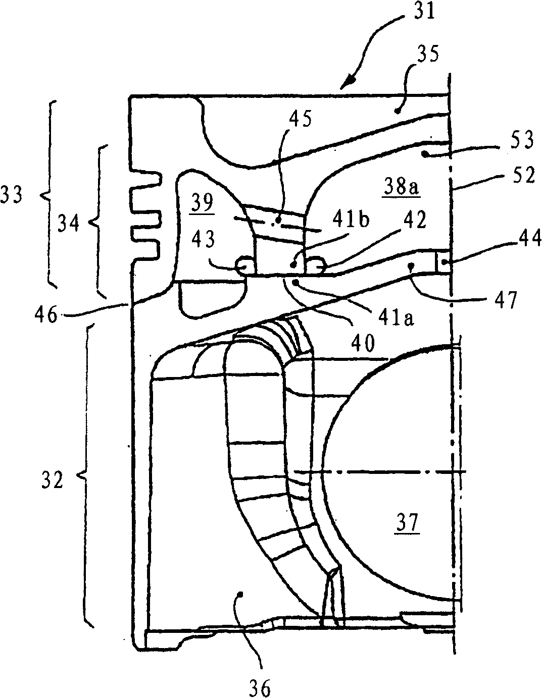 Cooling channel piston of an internal combustion engine and method for manufacturing the same