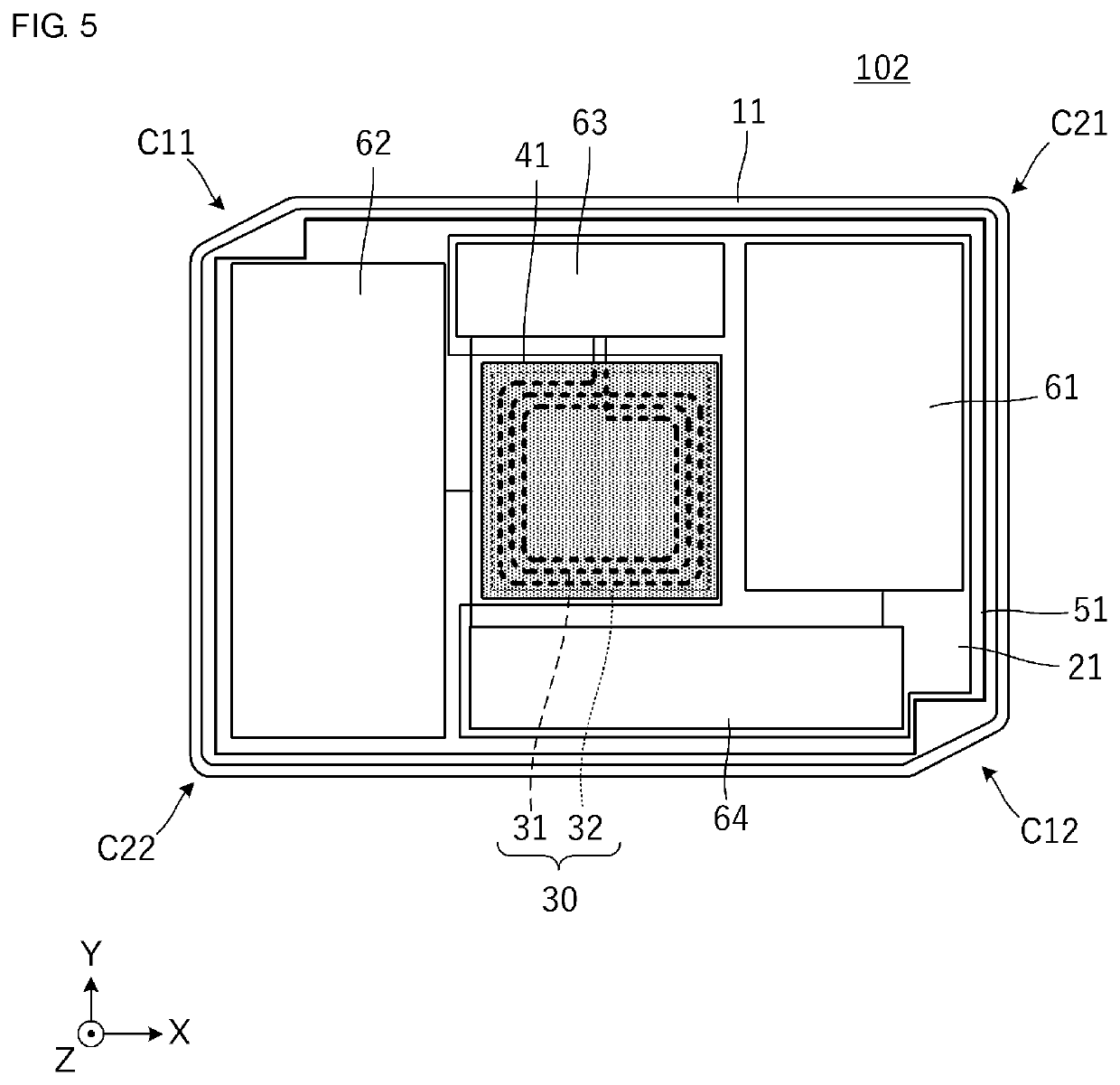 Planar-type wireless power-receiving circuit module