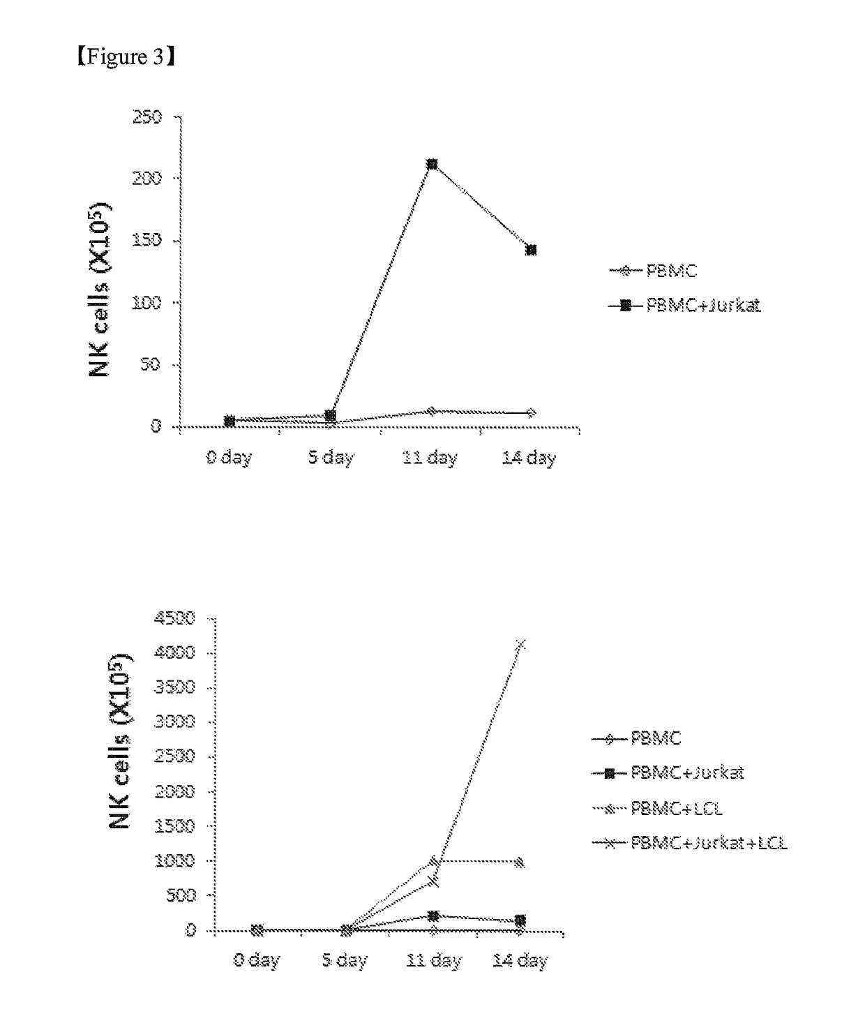 Method for the induction and expansion of natural killer cells derived from peripheral blood mononuclear cells