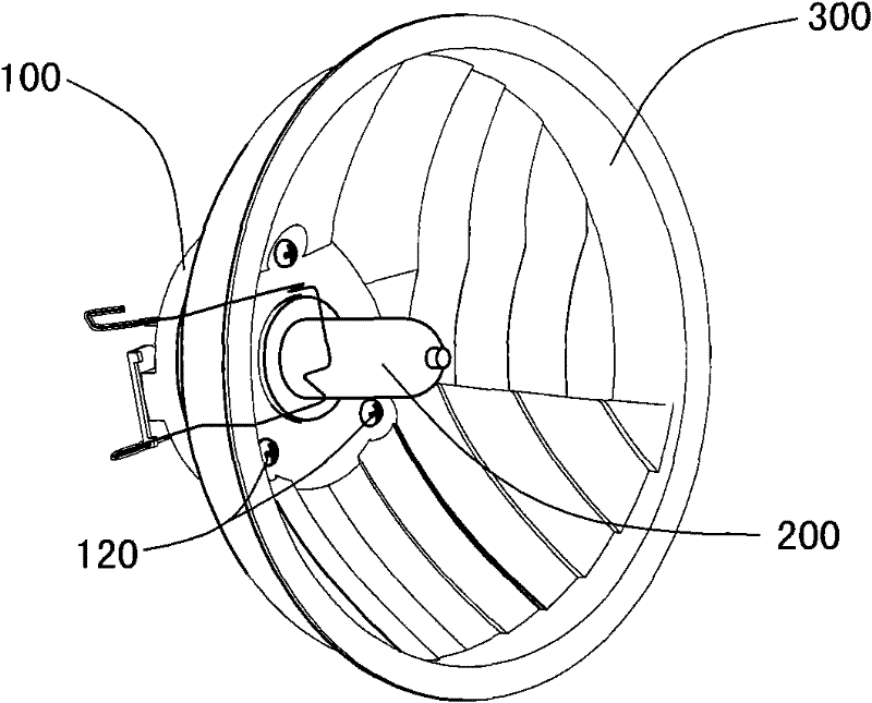 Lamp bulb fixing device and lamp