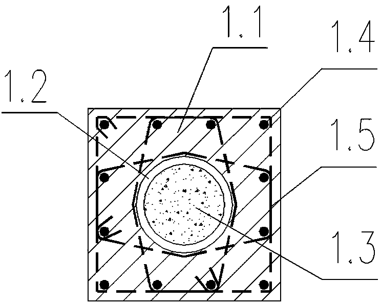 Fabricated frame strip steel bracket long column and construction method thereof