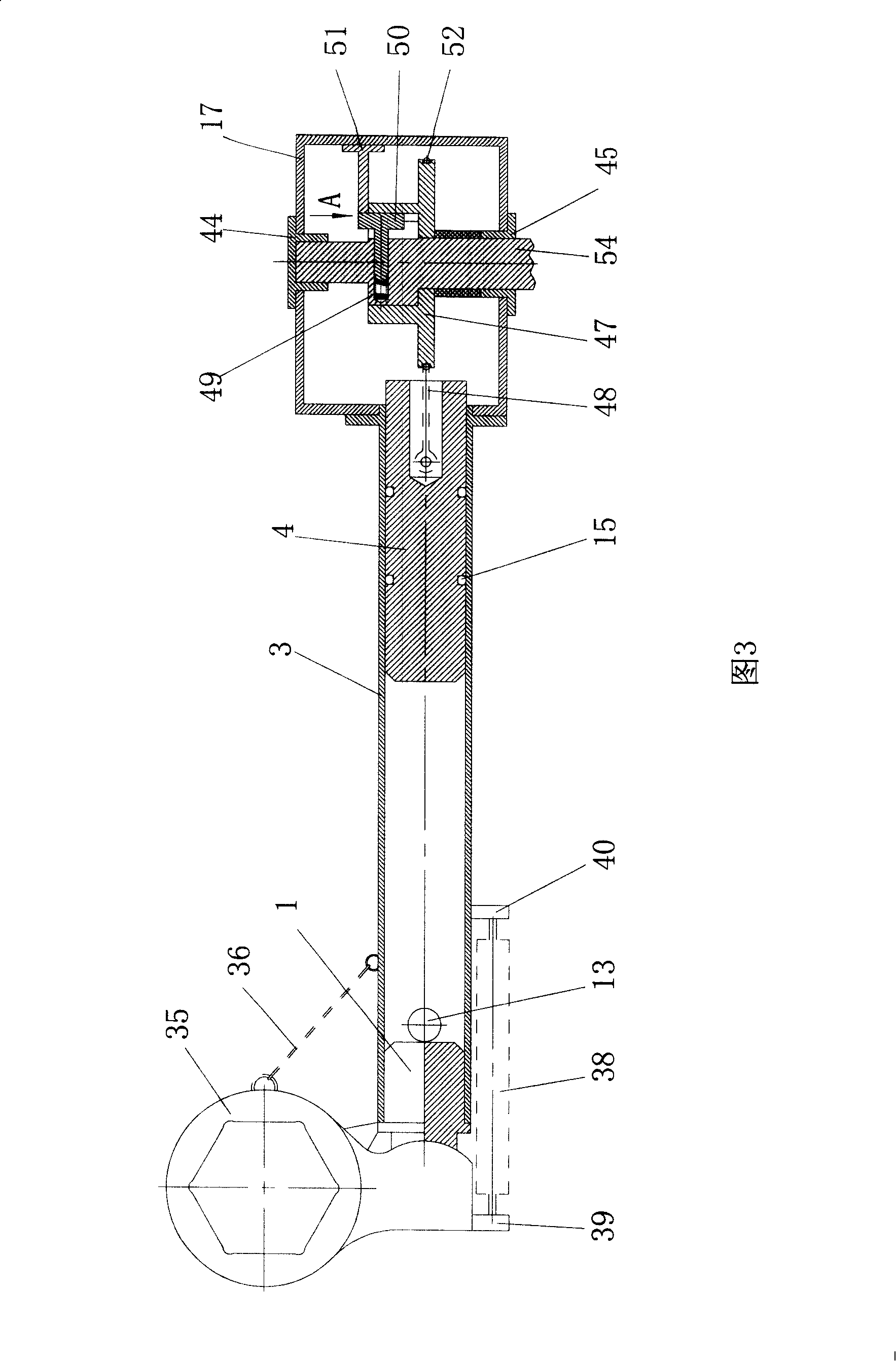 Straight line shock device