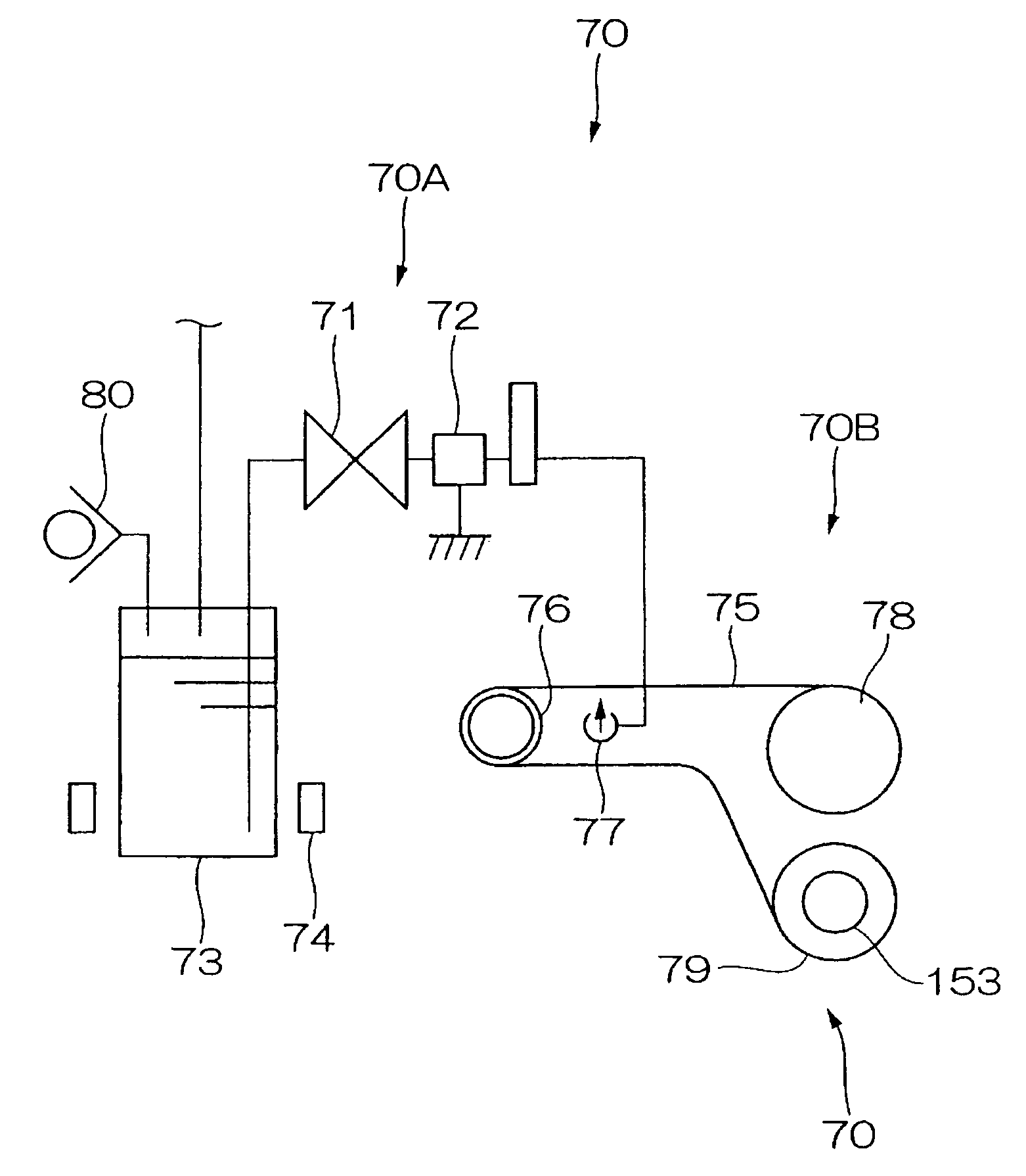 Fluid control valve and droplet discharging device