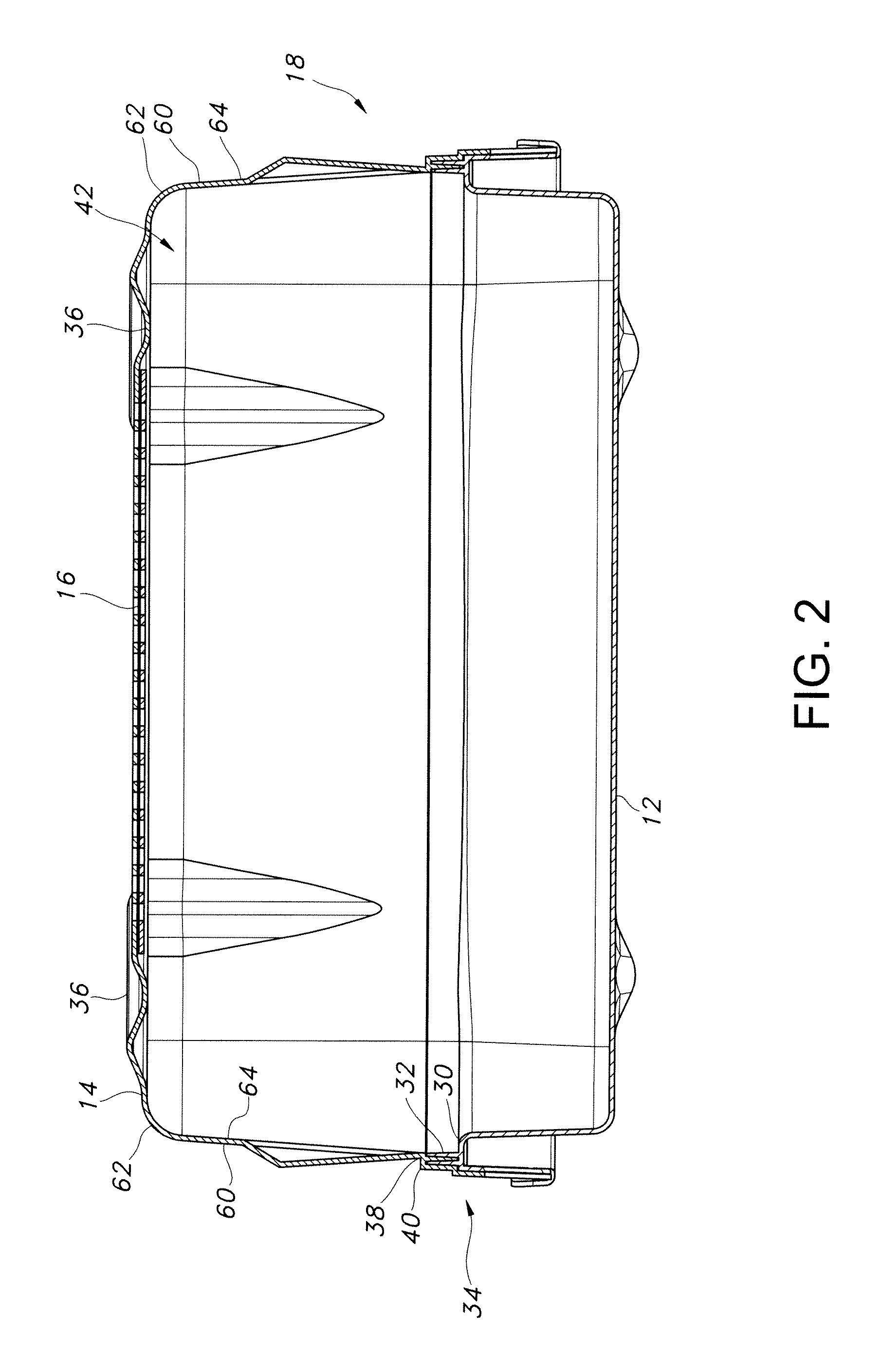 Single use sterilization container