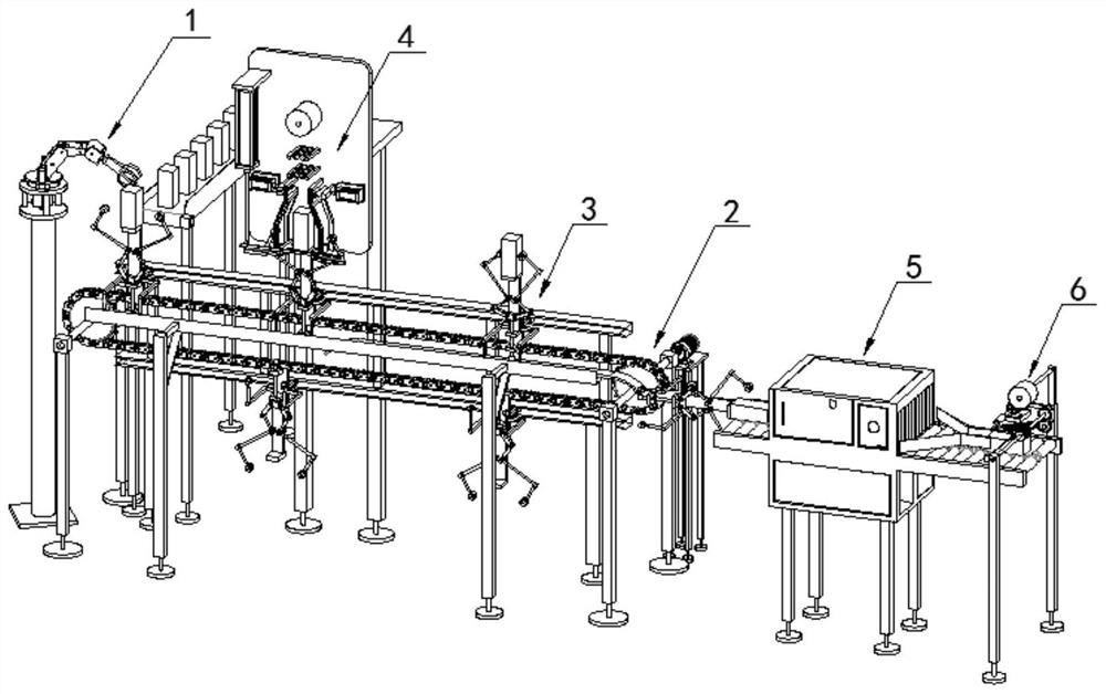 Automatic lithium battery pack packaging equipment