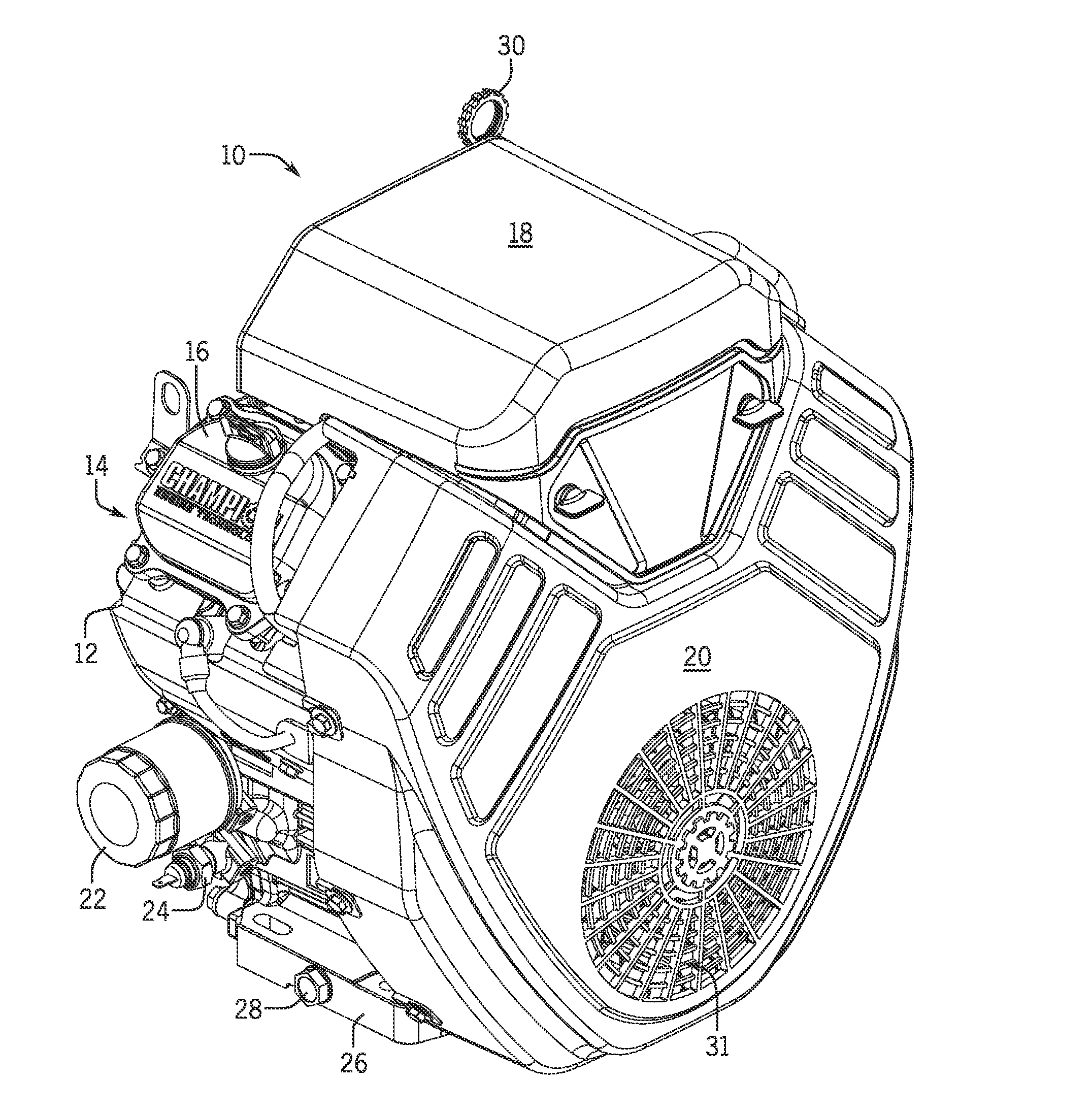 Engine cylinder head intake port configuration