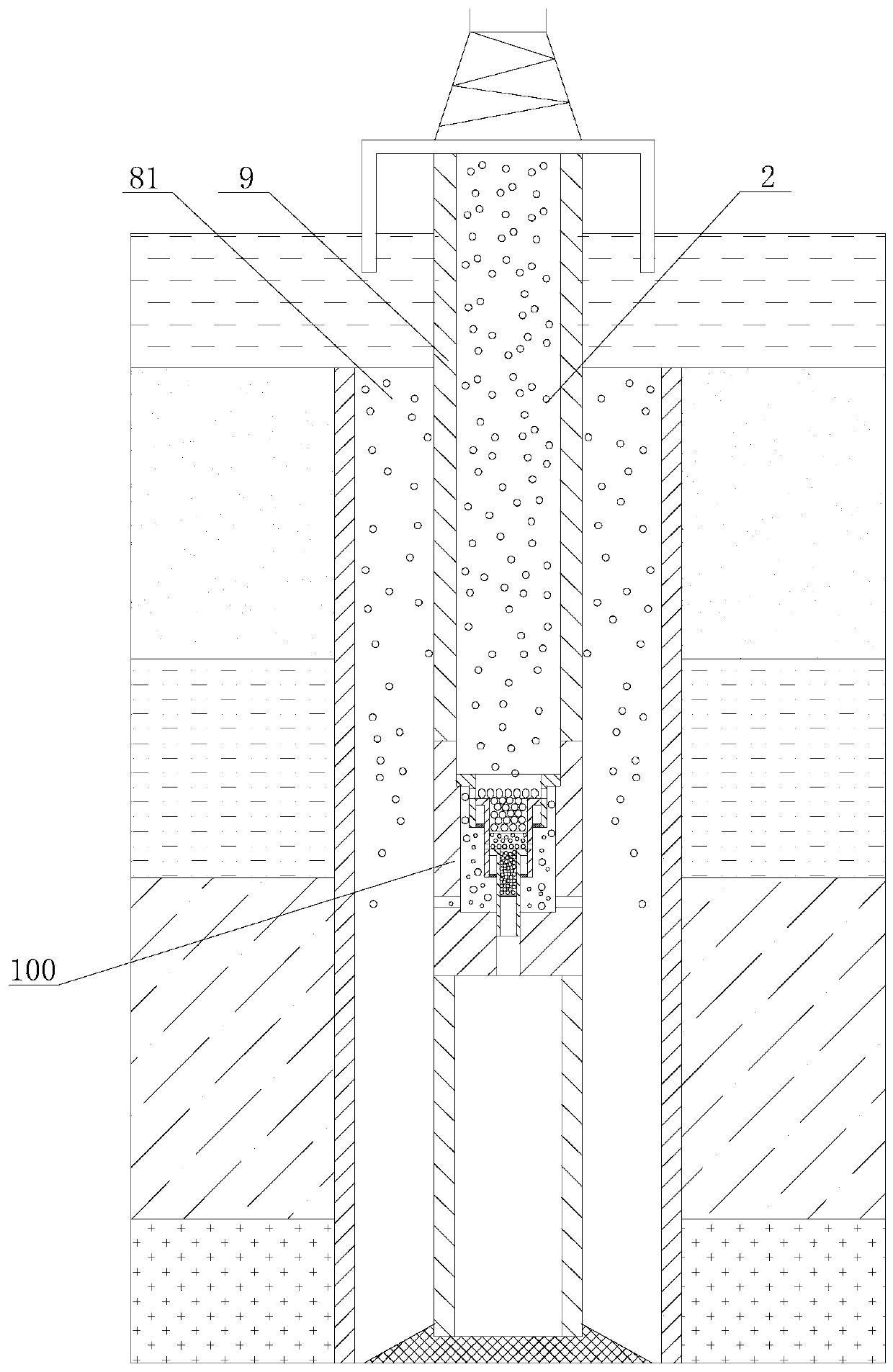 Drilling fluid density online control device