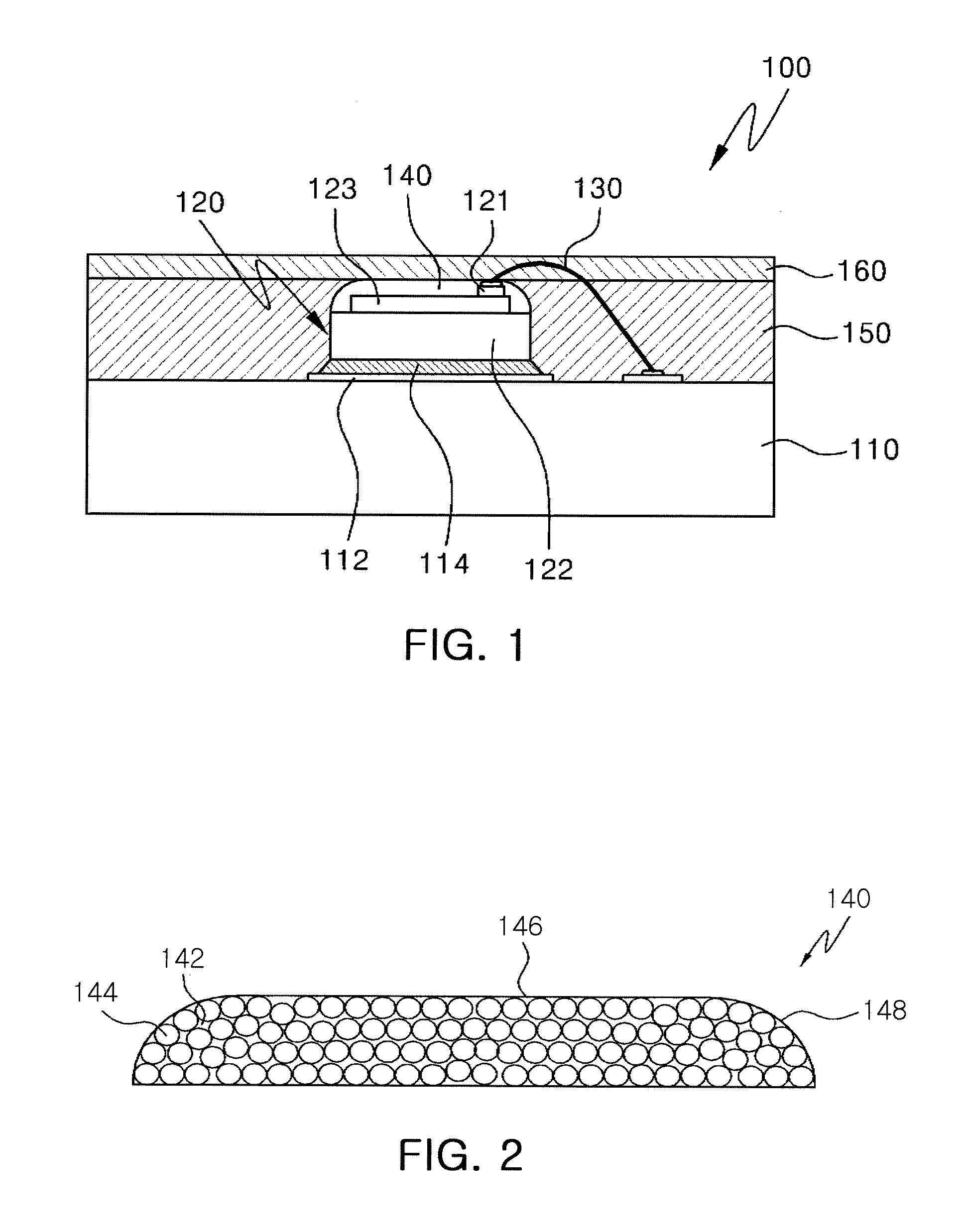 Light emitting diode package, lighting apparatus having the same, and method for manufacturing light emitting diode package