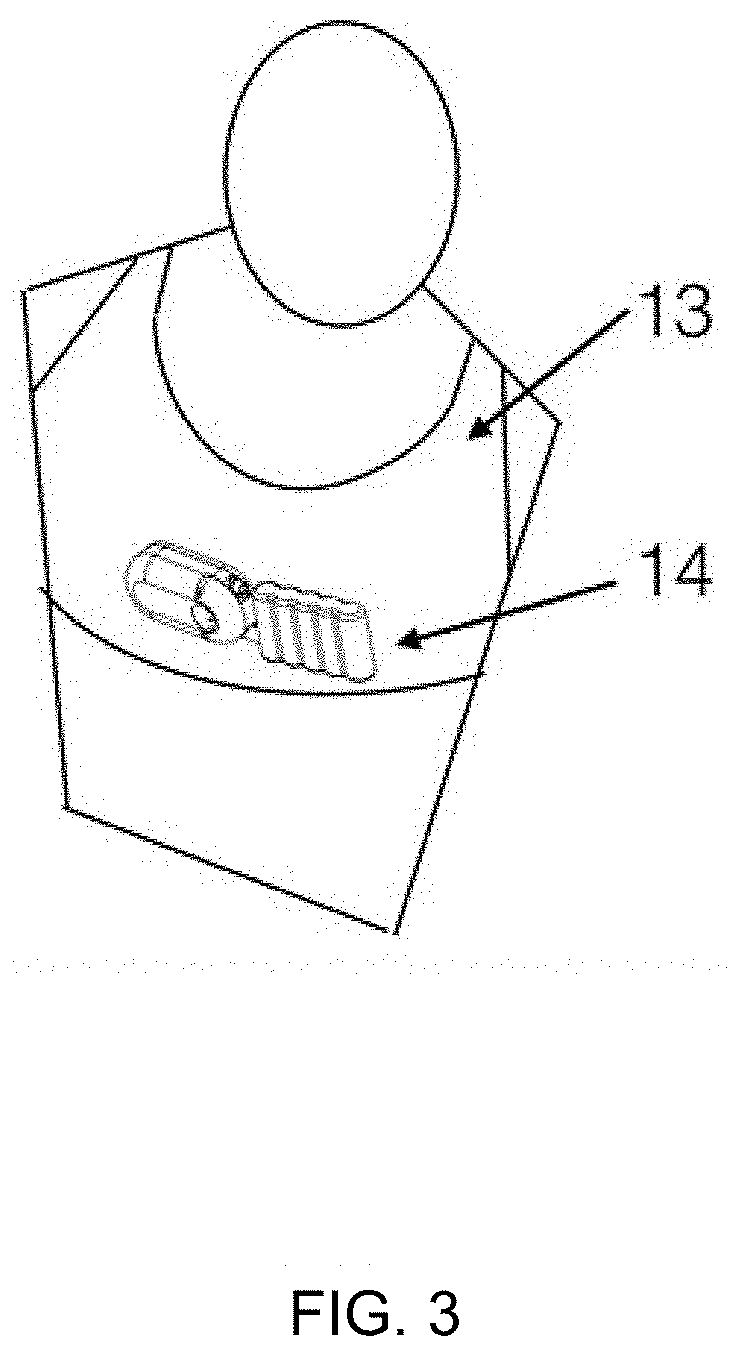 Portable device with disposable reservoir for collection of internal fluid after surgery from a plurality of sites simultaneously