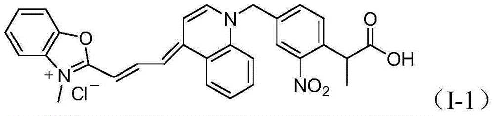 Asymmetric cyanine dye compound and its application