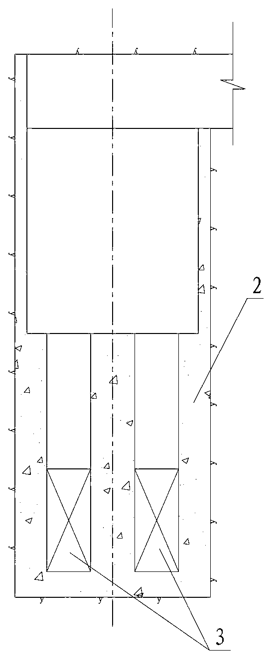 Diversion tunnel vertical shaft lock chamber structure in concealed body