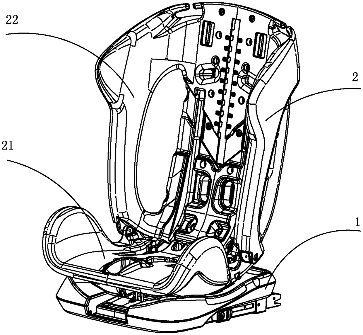 Back tilt angle adjustment mechanism and child safety seat