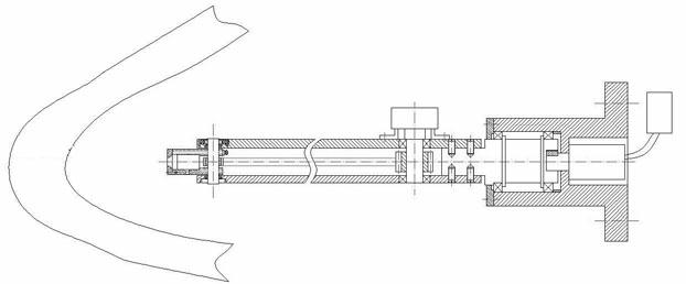 Ultrasonic automatic flaw detection arm for high-curvature composites