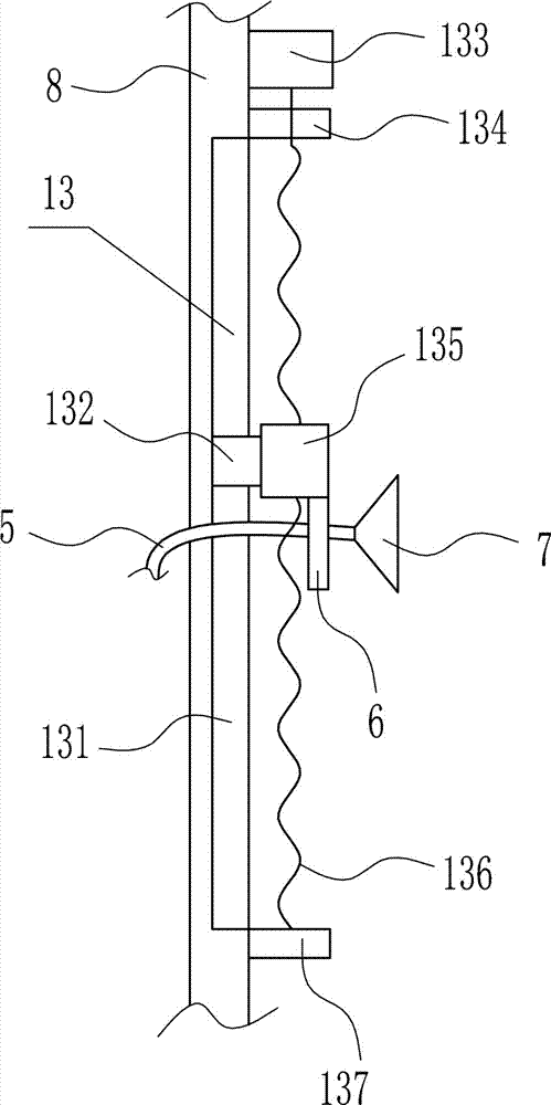 Efficient paint spraying device of circular anti-collision barrel used for traffic bridge