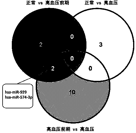 Application of microRNA (ribonucleic acid) has-miR574-3p in hypertension diagnosis