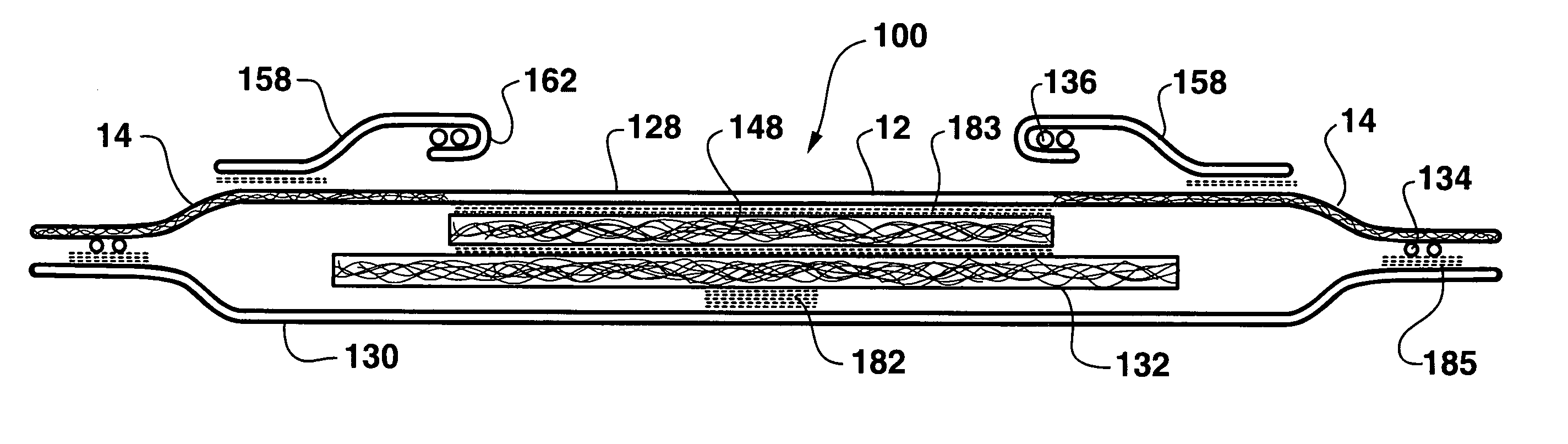 Absorbent article with elastomeric bordered extensible material bodyside liner and method of making