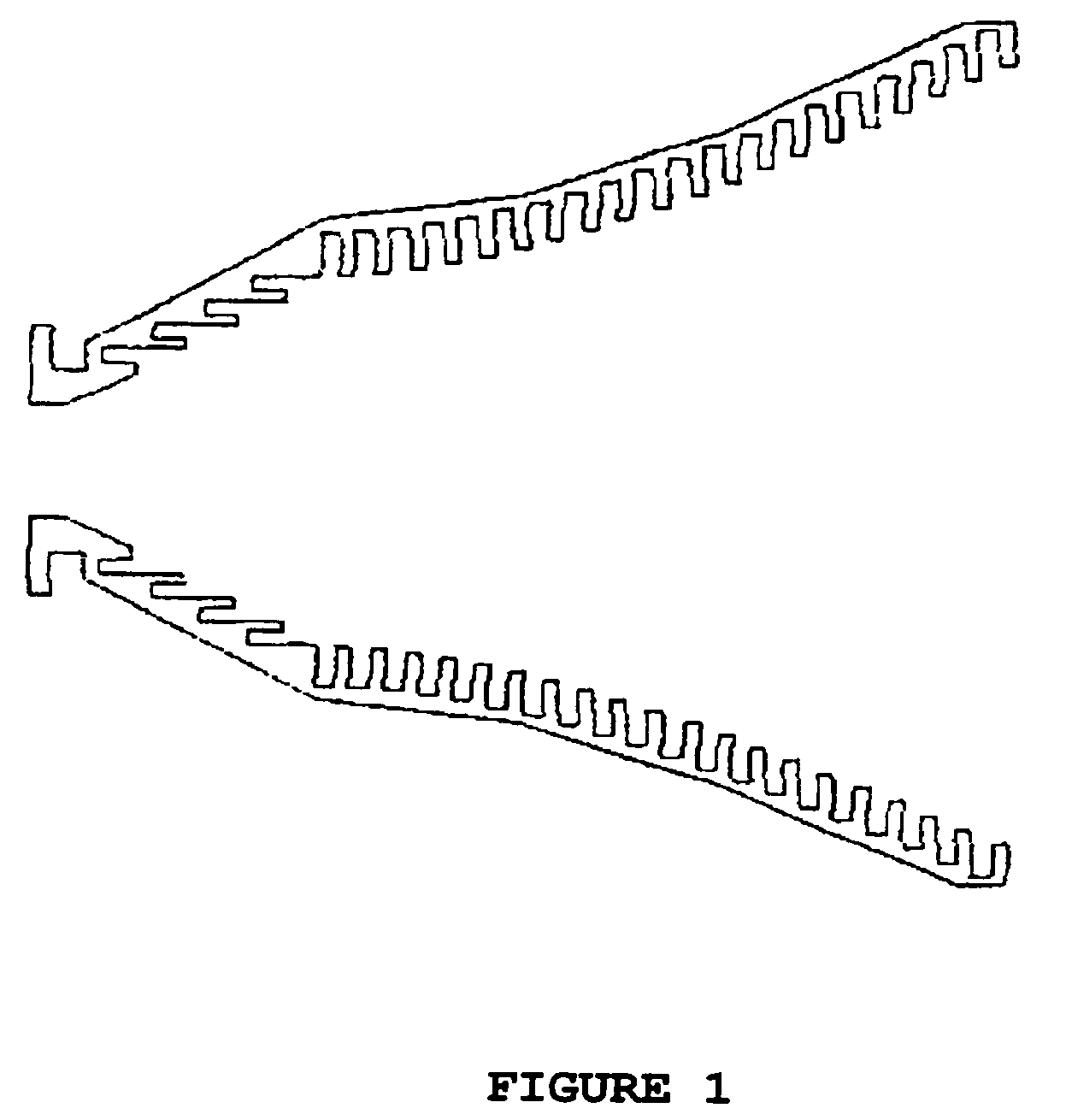 Horn antenna combining horizontal and vertical ridges