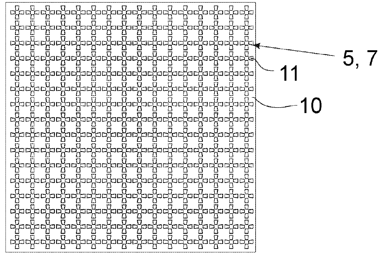 Thin film photovoltaic cell structure, nanoantenna, and method for manufacturing