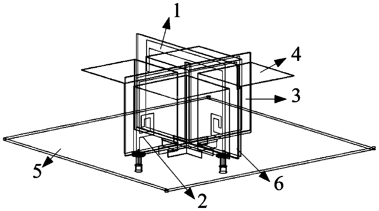 Multifunctional radio frequency device based on dual-polarization magnetoelectric dipole