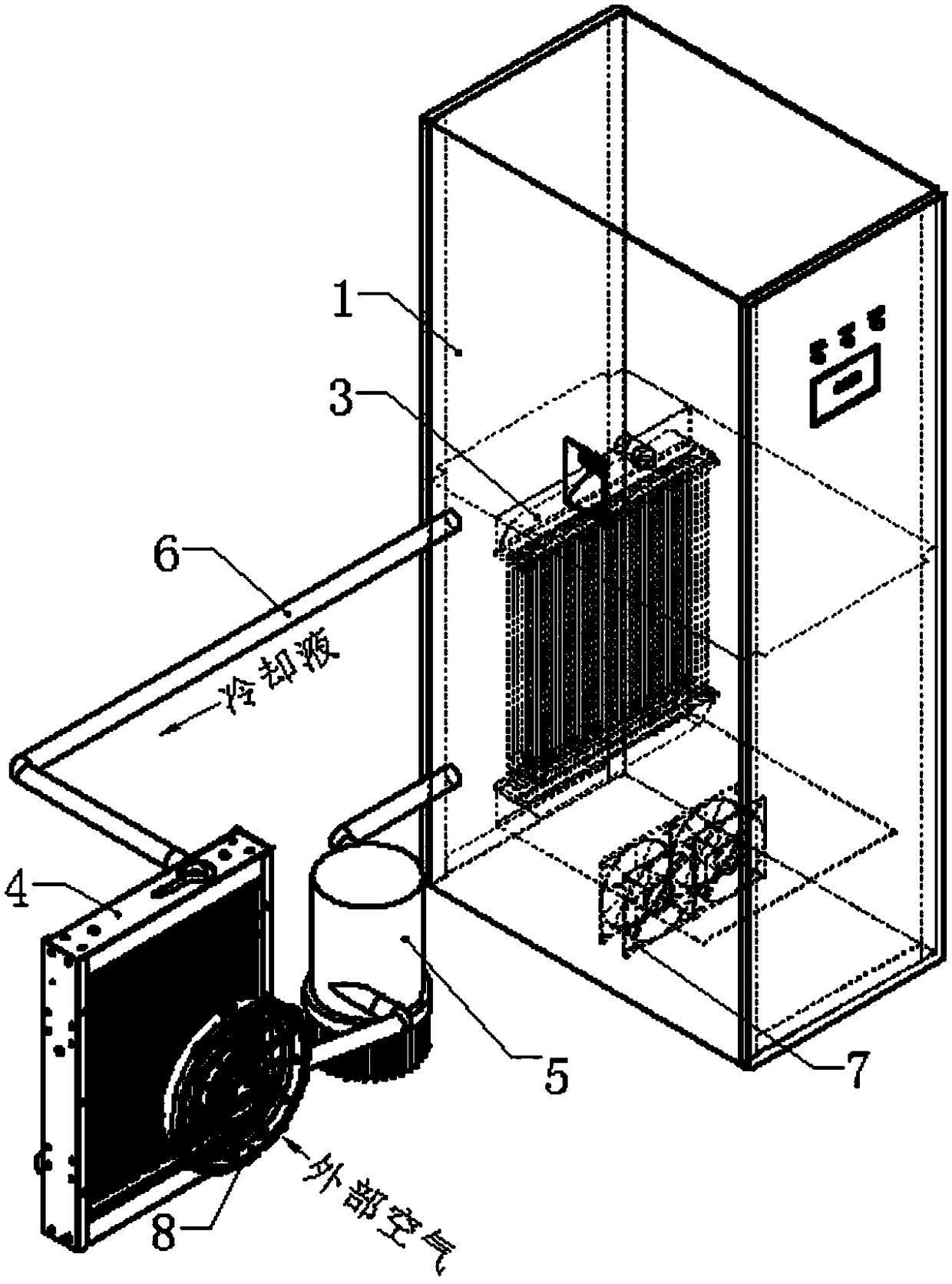 Closed heat-dissipating charging pile