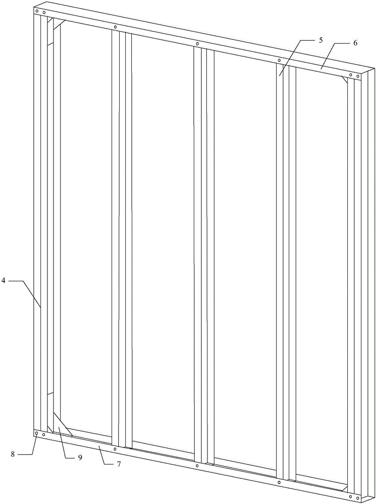 Cold-formed thin-wall section steel composite sheet steel shear wall