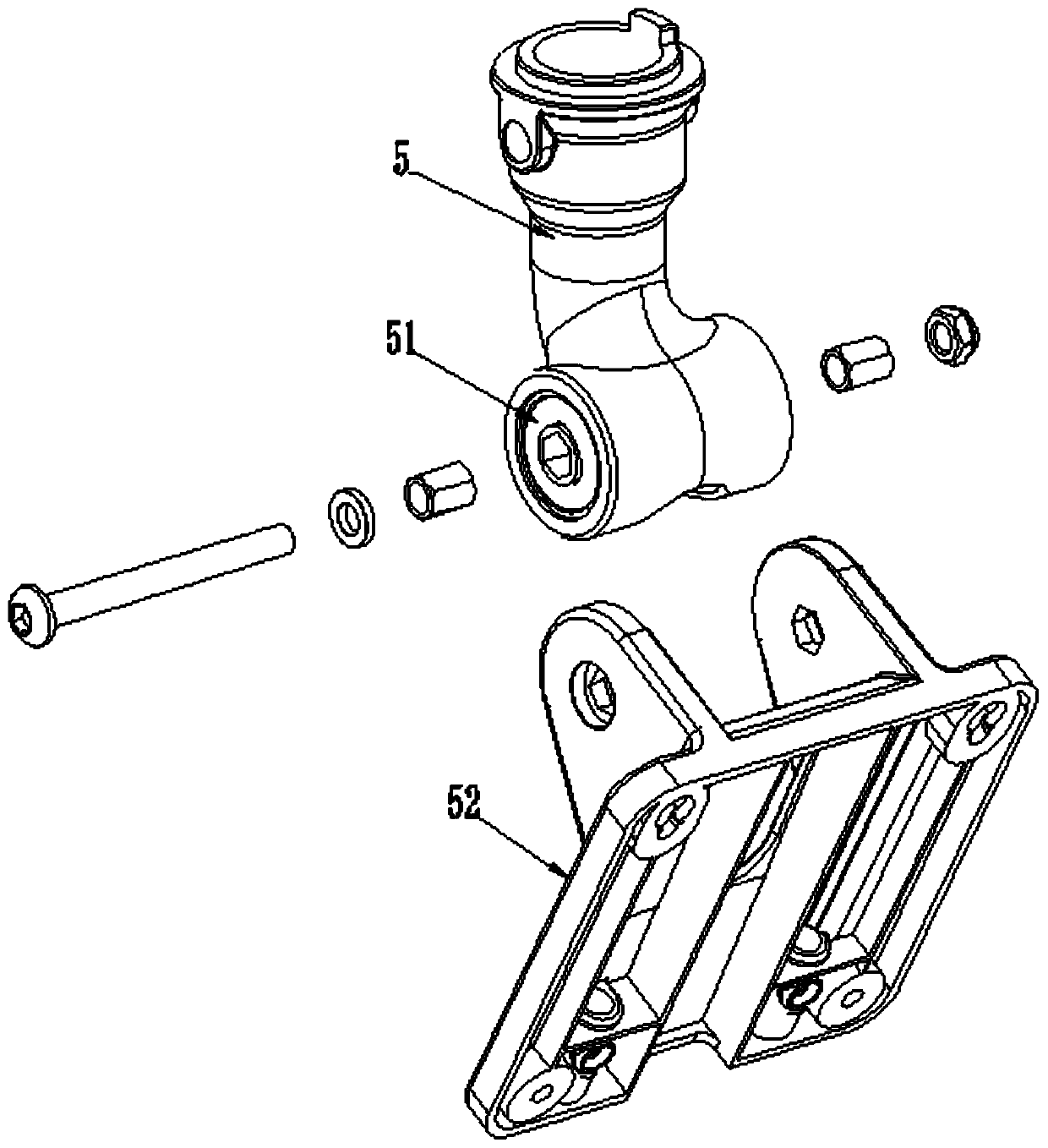 Medical tablet computer or display support with T-shaped base