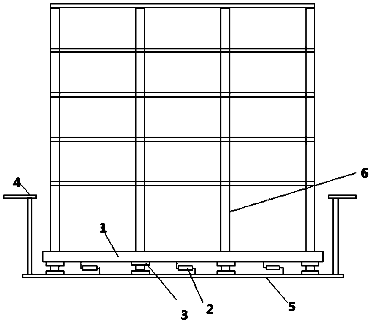 An integrated vibration and vibration control structure and design method for a subway superstructure