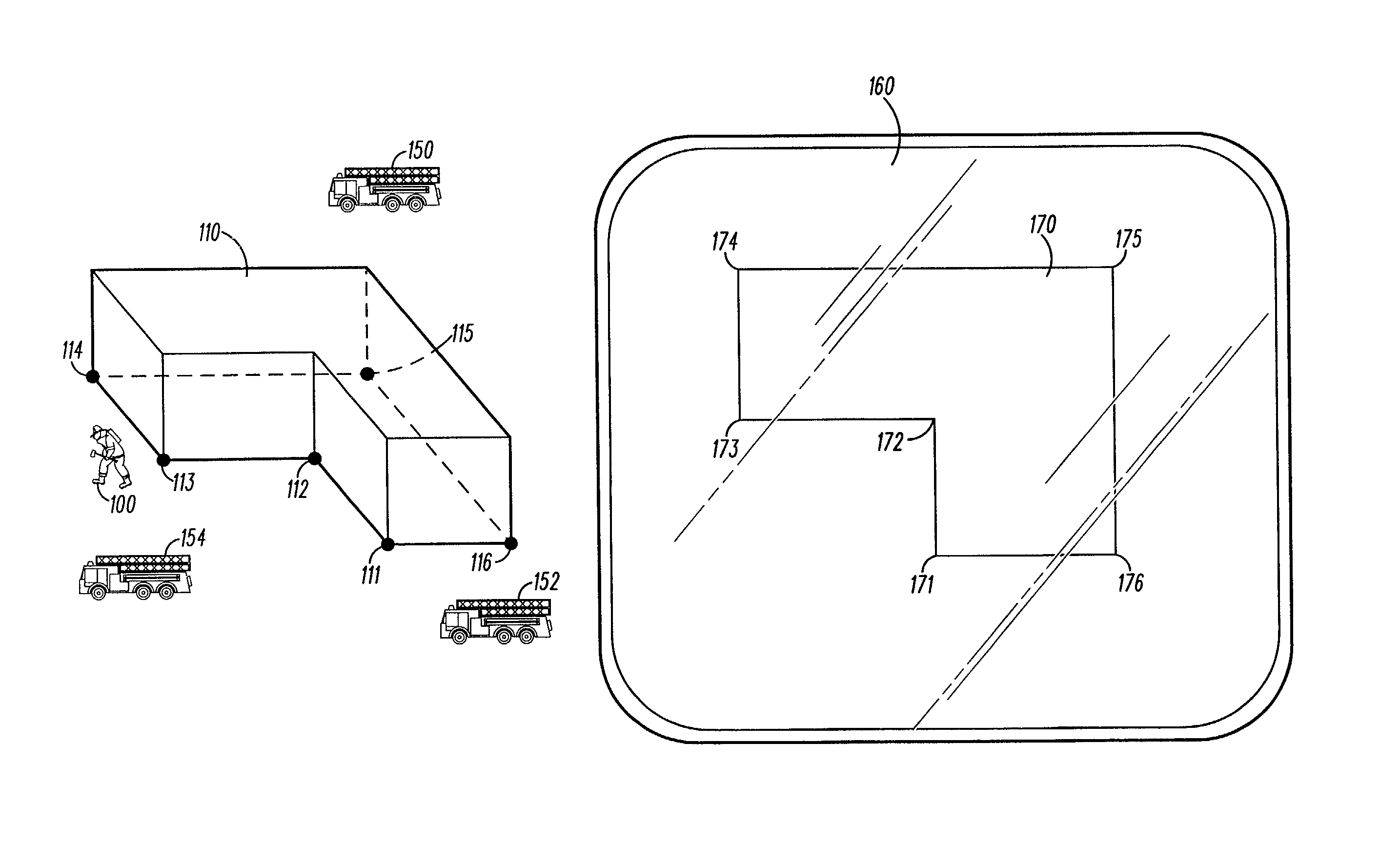 System and method for inferring an electronic rendering of an environment