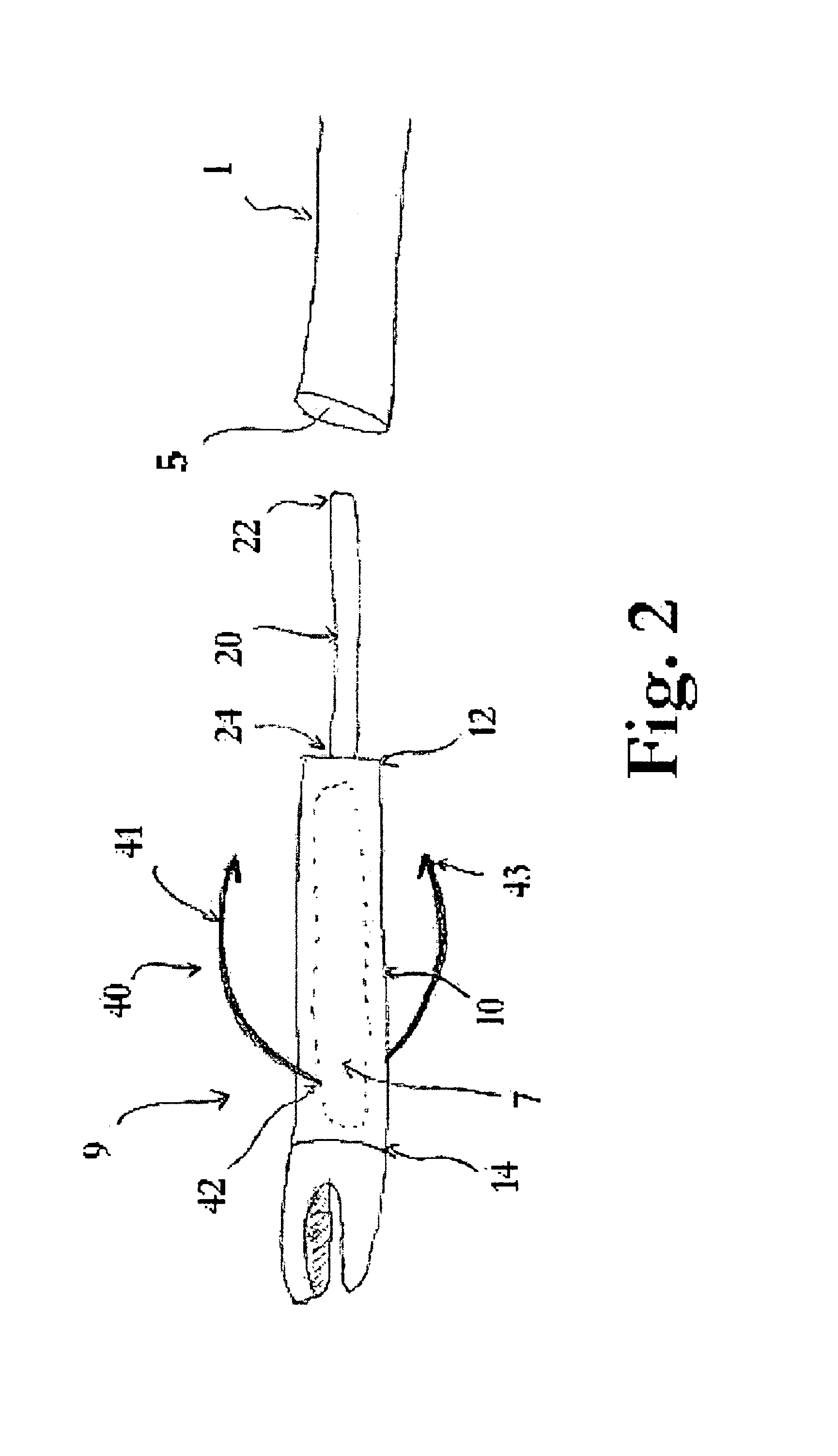 Device for detaching locator from arrow for tracking game