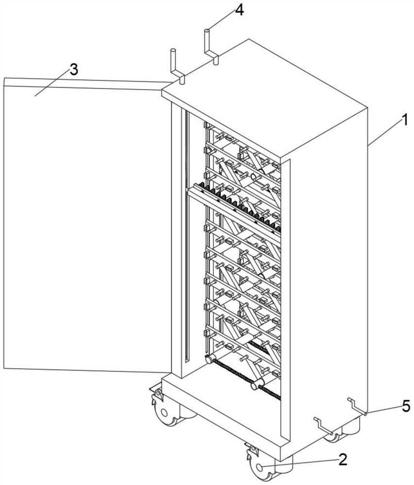 Distribution frame for information communication cabinet