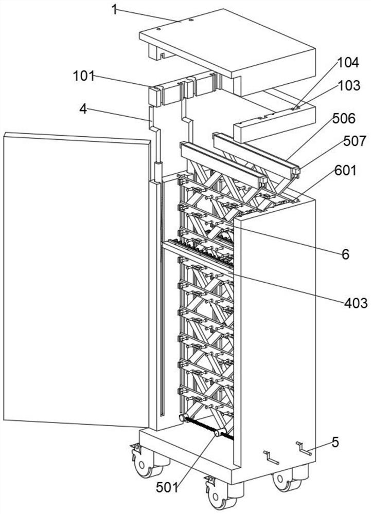 Distribution frame for information communication cabinet