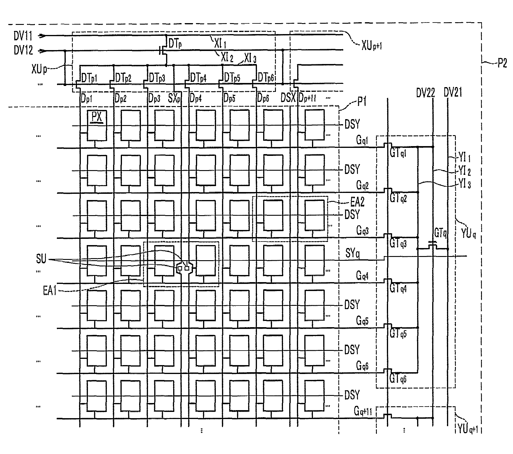 Display device and method of testing sensing unit thereof