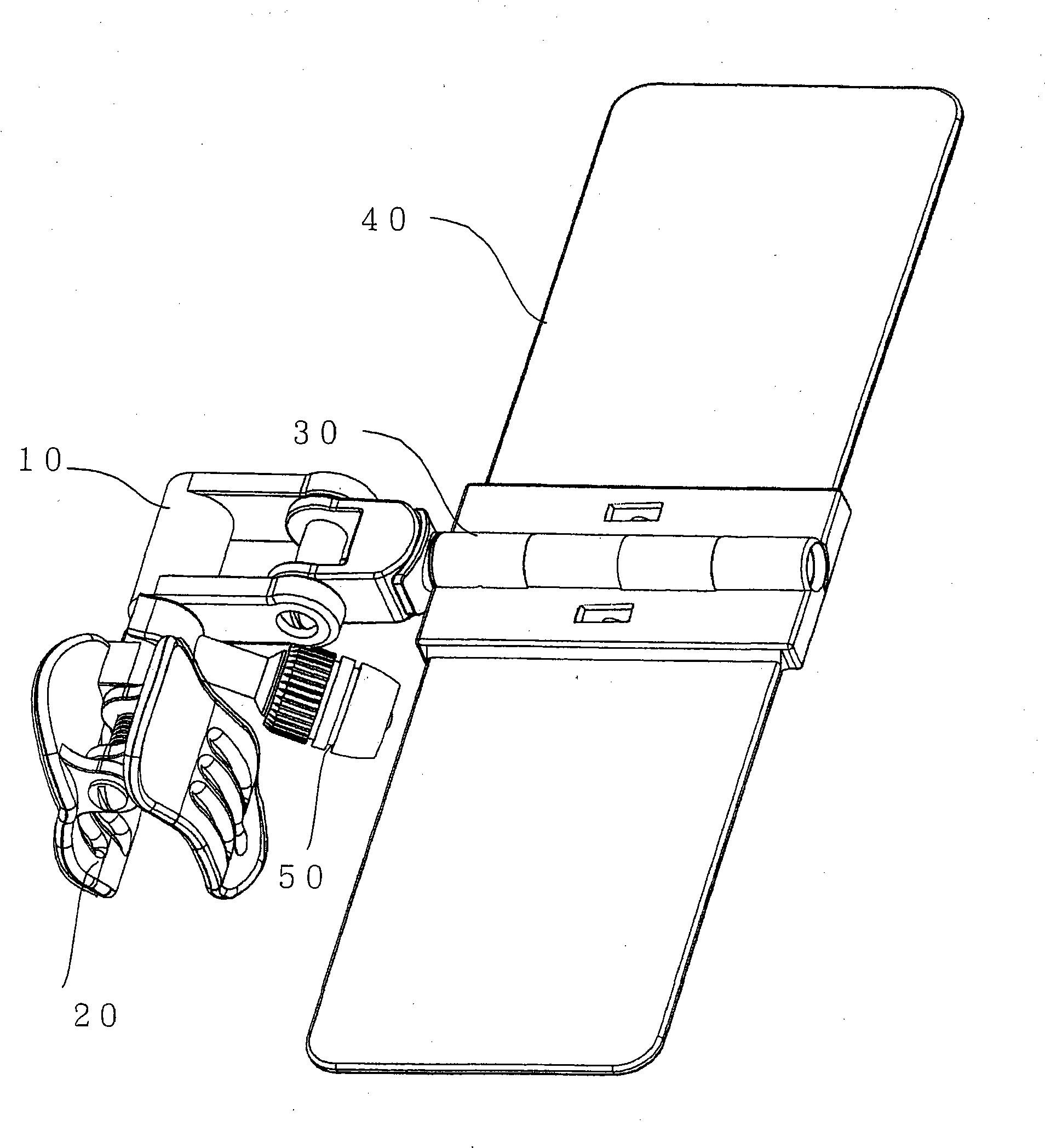 Holding structure of magnifying glasses