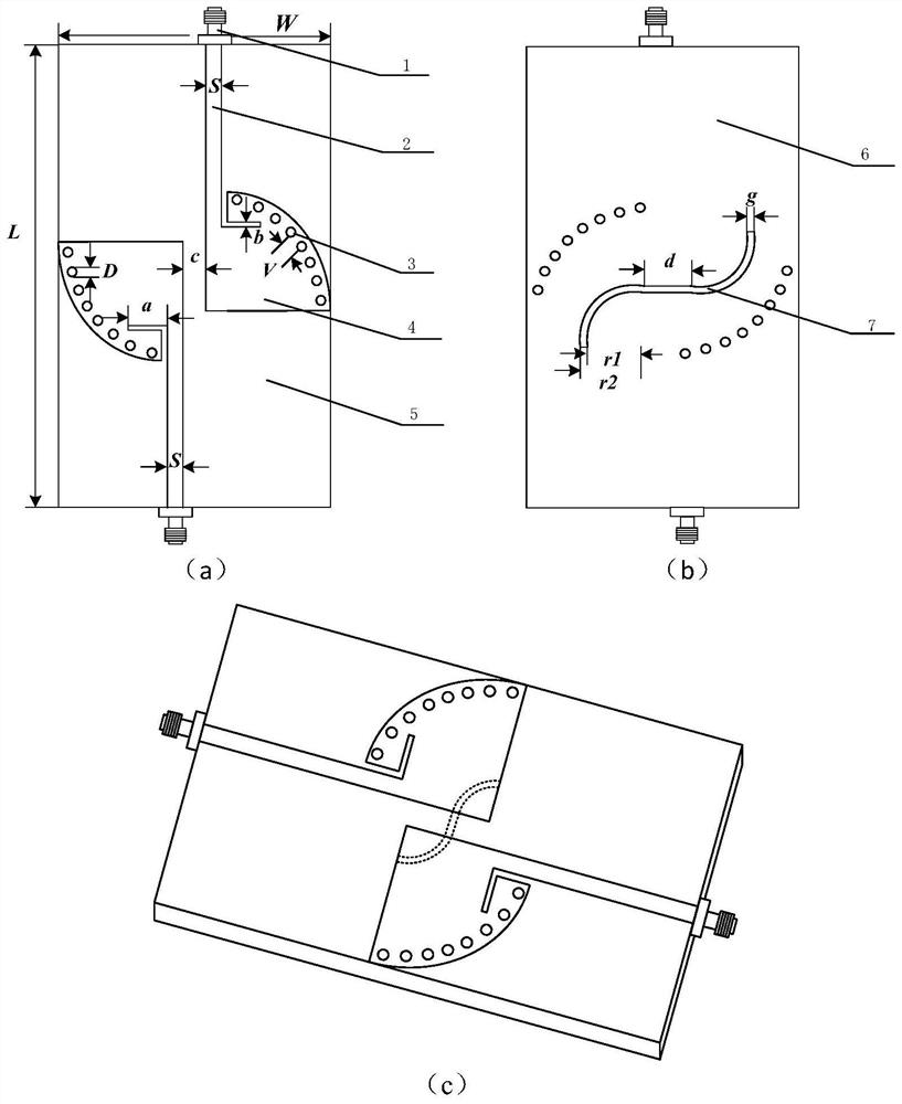 Reconfigurable quarter-mode substrate integrated waveguide microwave microfluidic sensor