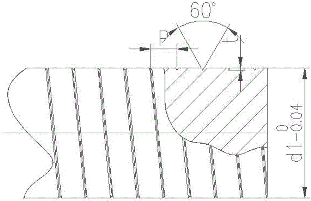 Thread roll-forming process for large-specification bolt