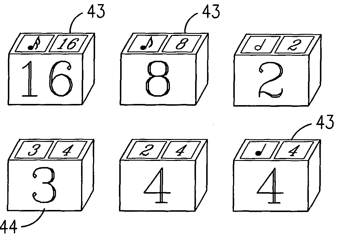 Music and math teaching system