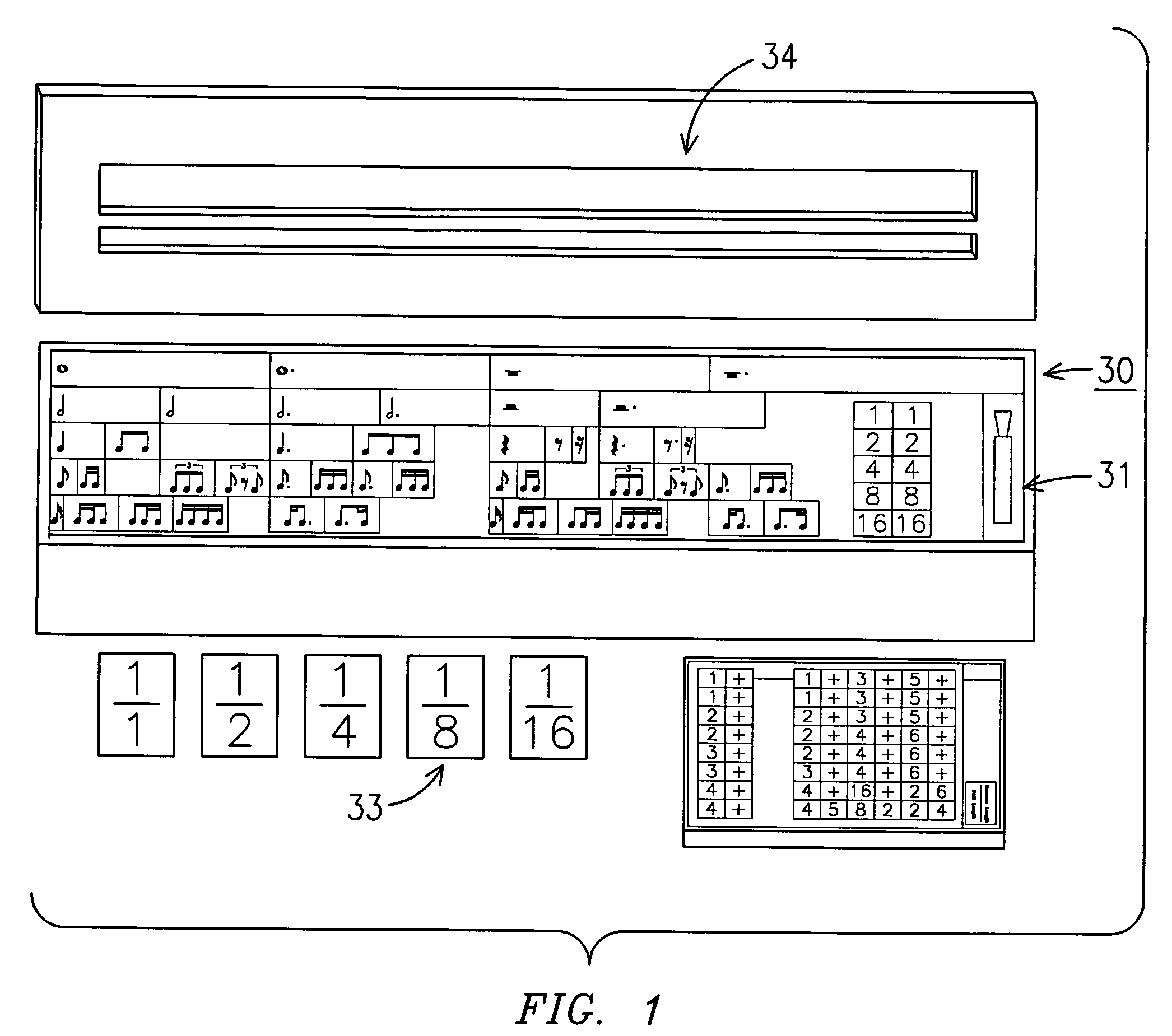 Music and math teaching system