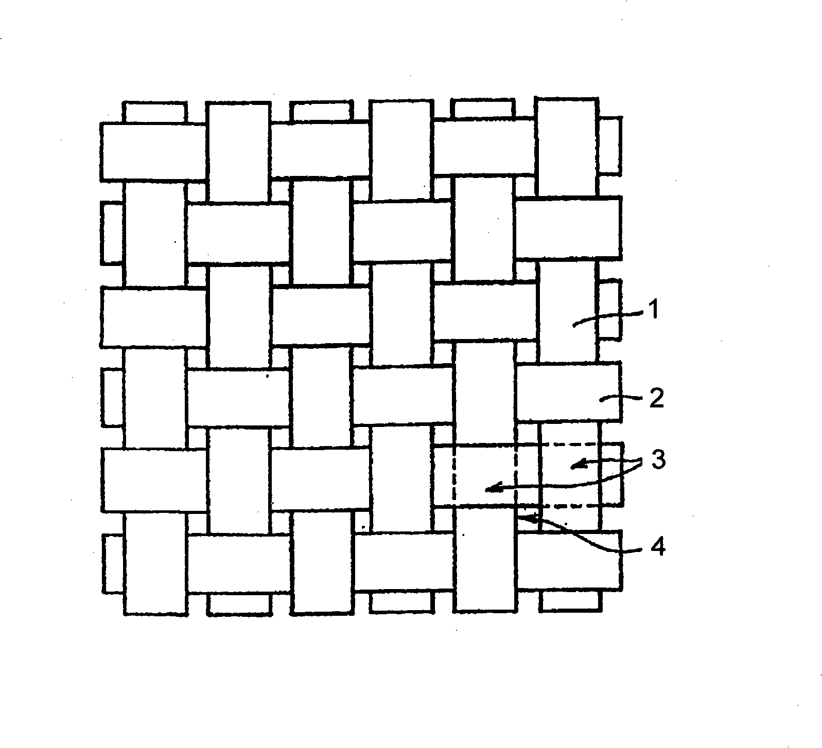 Carbon fibre cloth for gaseous diffusion layer of fuel cell