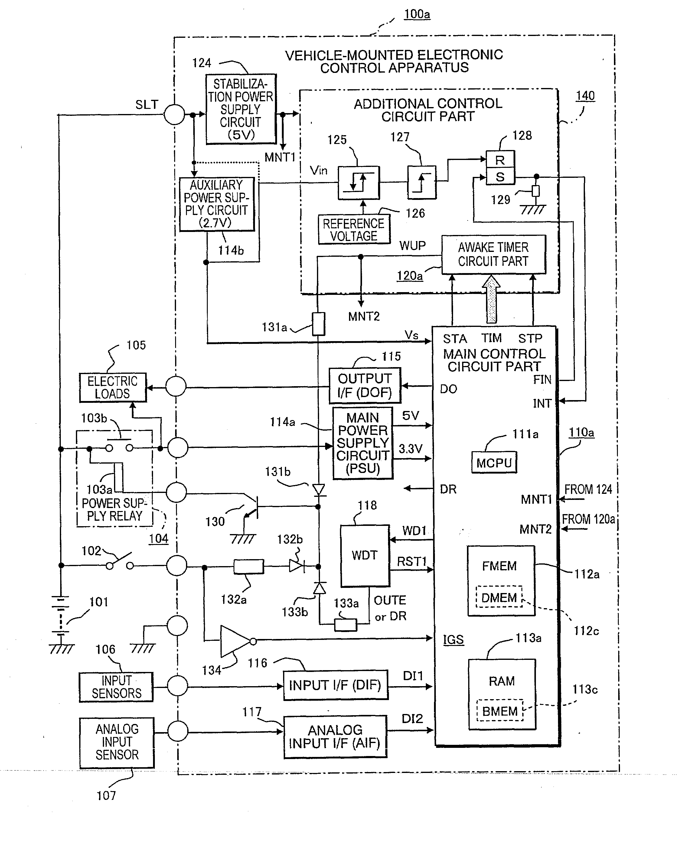 Vehicle-mounted electronic control apparatus