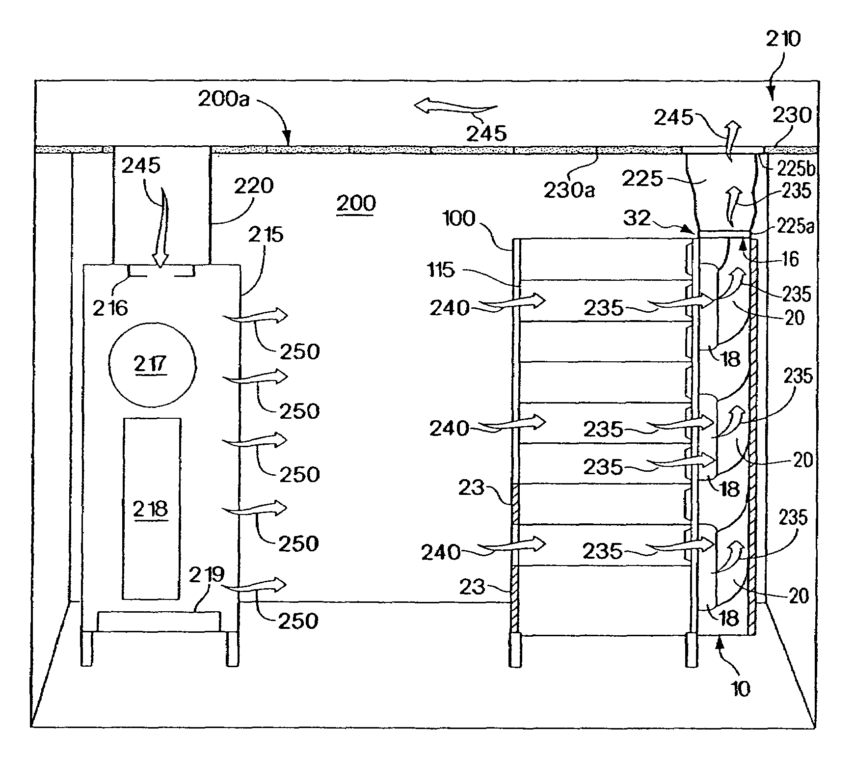 Exhaust air removal system