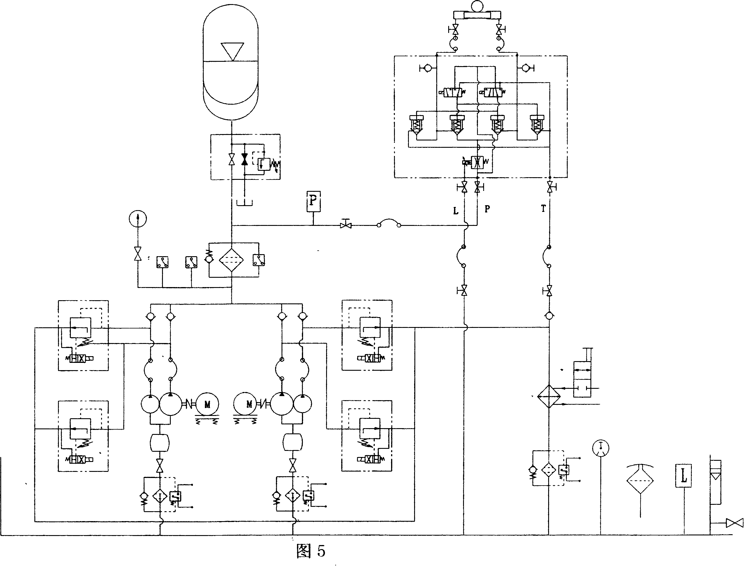 Multi-relative position electrohydraulic scale servo system position control method