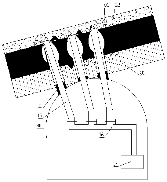 Hydraulic flushing and presplit blasting combined permeability-increasing extraction system in crossing holes