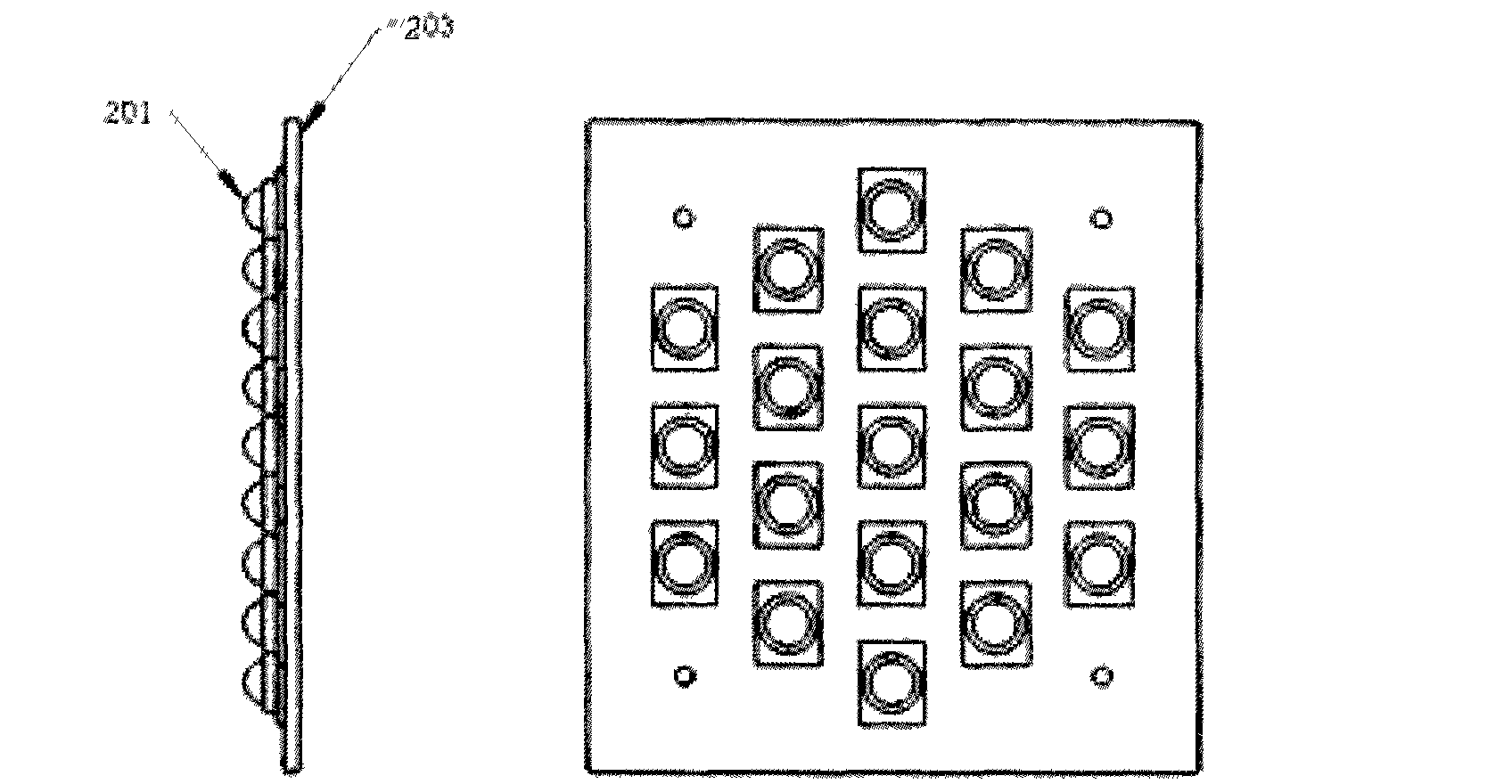 LCD projection optical engine adopting LED light source and projection device thereof