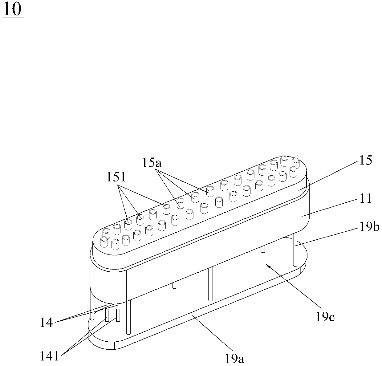 Linear evaporation source device and precise evaporation rate control evaporating unit with same