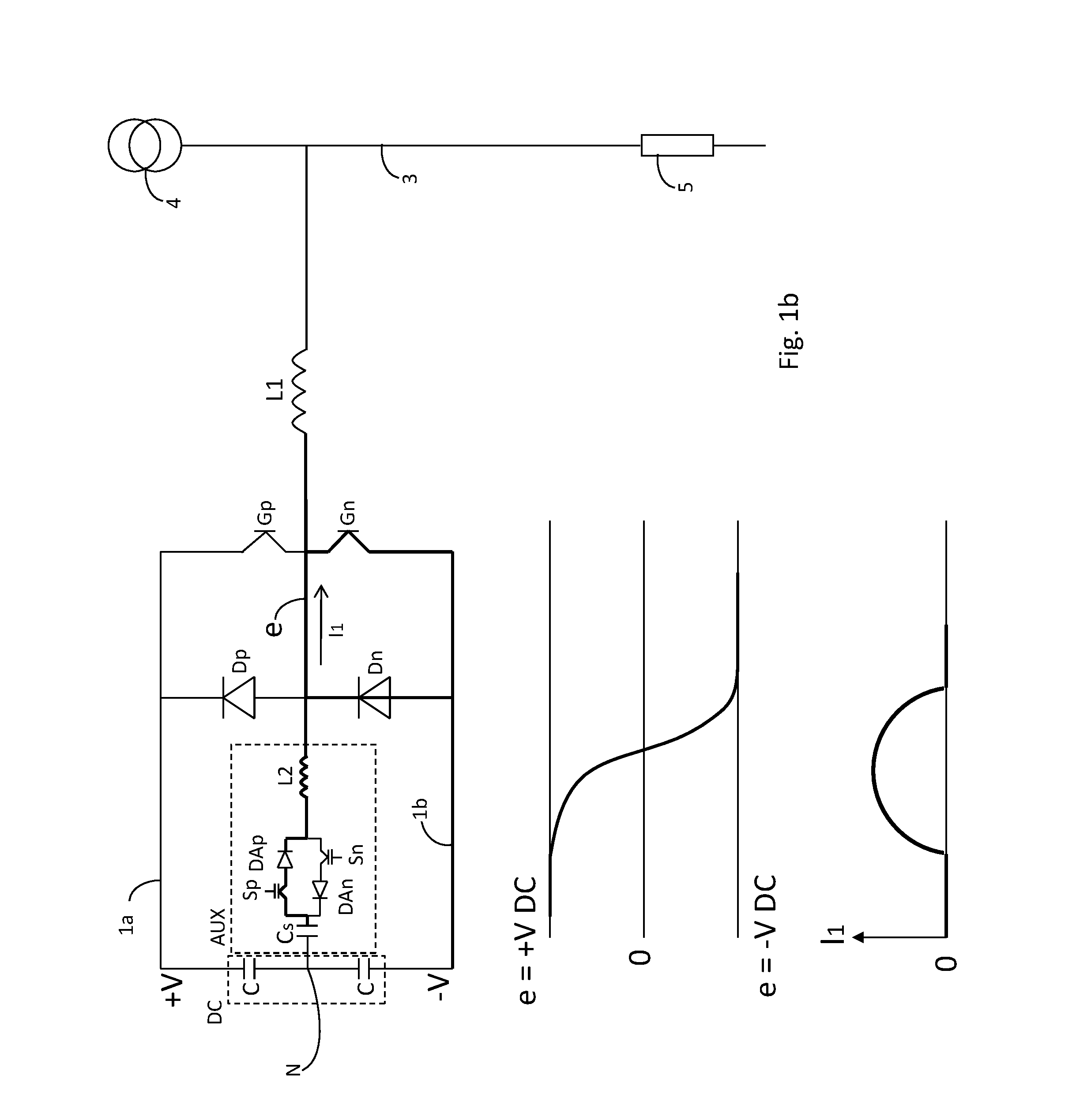 Auxiliary resonant commutated pole converter with voltage balancing circuit