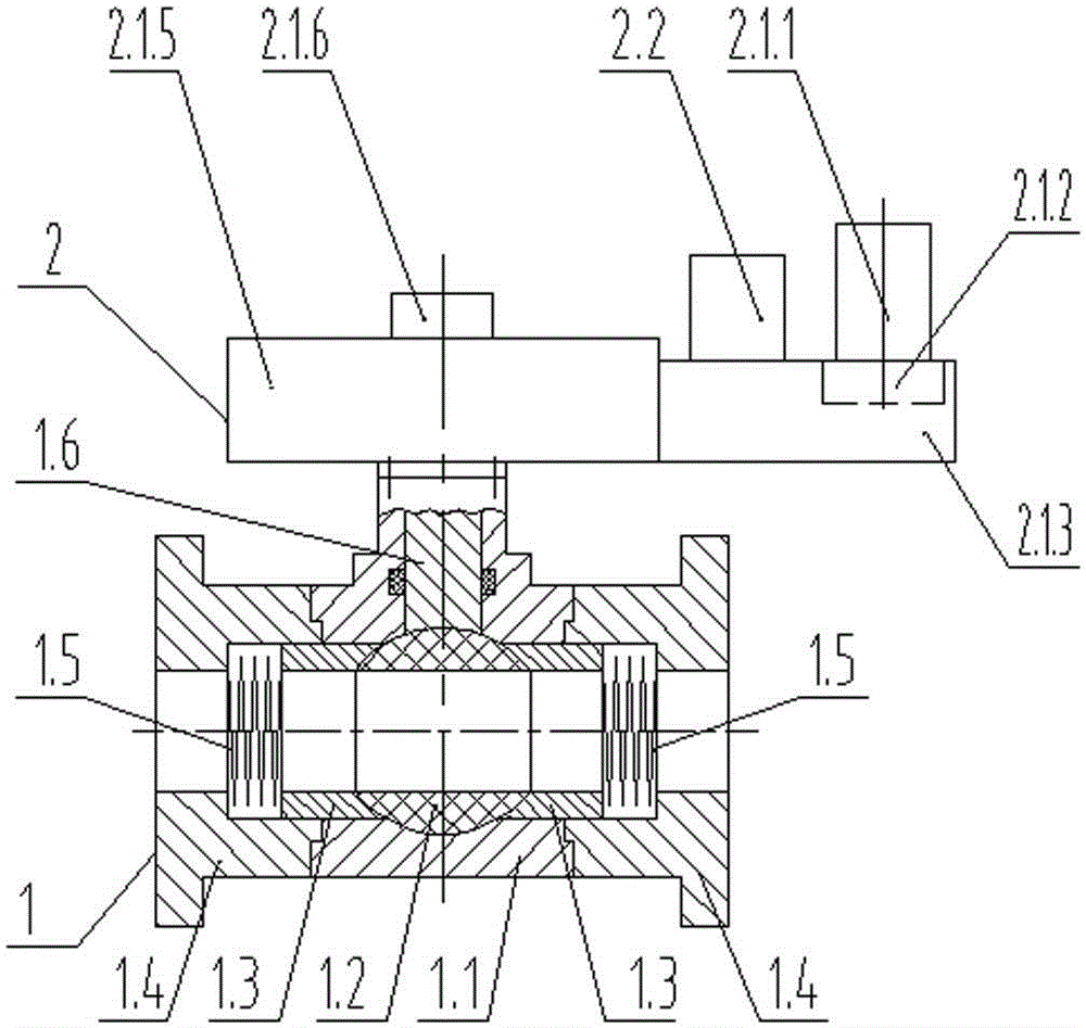 High-pressure-resistant electric-hydraulic control ball valve