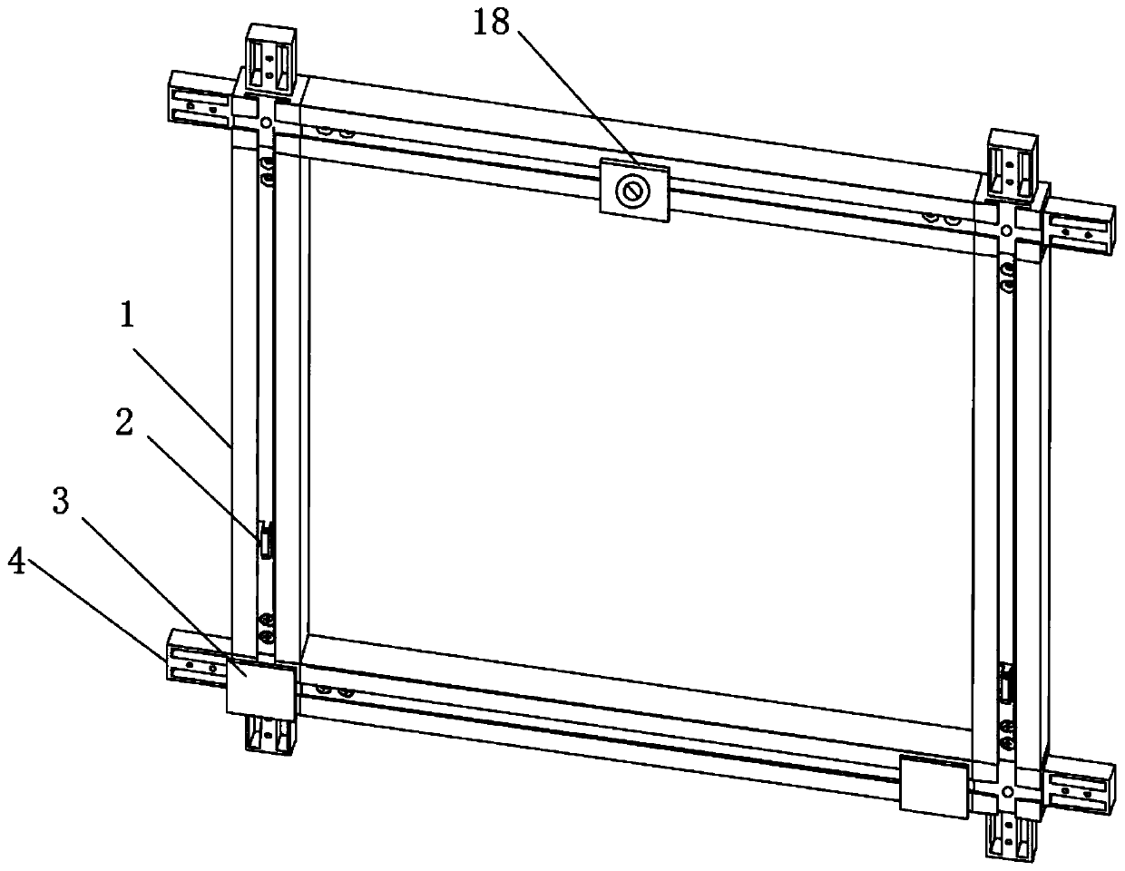 Variable side wall quick decorative keel frame