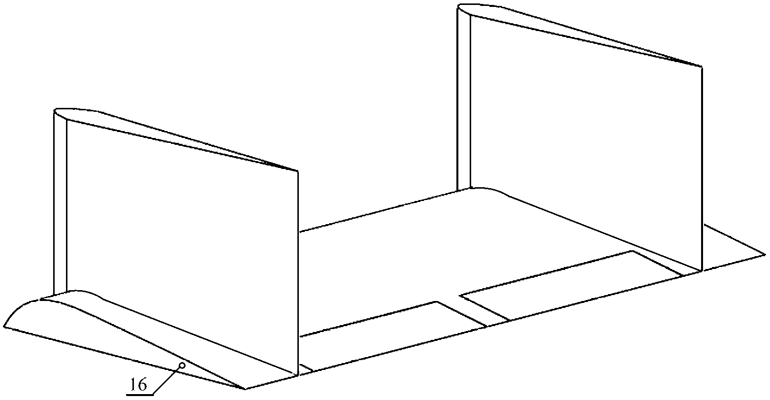 Longitudinal movement attitude control device for catamaran